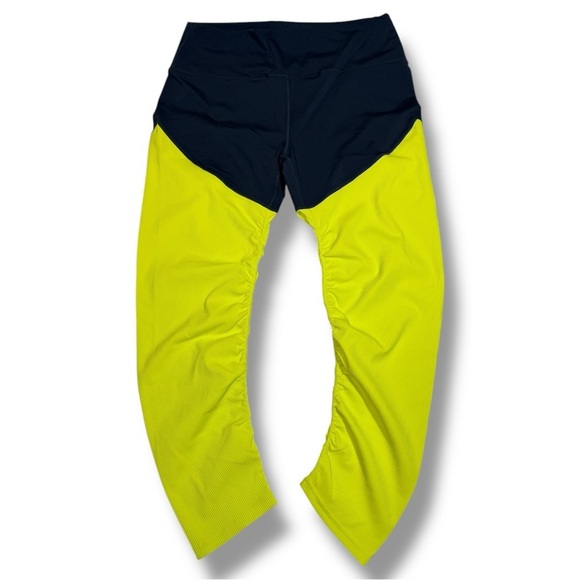 Zyia Women’s Neon Yellow Paralell Luxe High Rise 7/8 Leggjng Size 20 - Picture 1 of 7